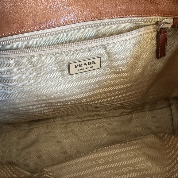 Prada Yellow and Brown Nylon Women’s Shoulder Bag - Picture 11 of 12